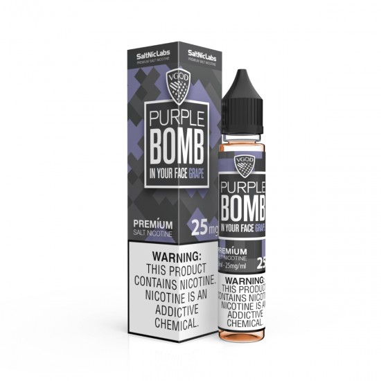 VGOD Purple Bomb Salt Likit 30ml Üzüm Aromalı Premium Salt Nikotin