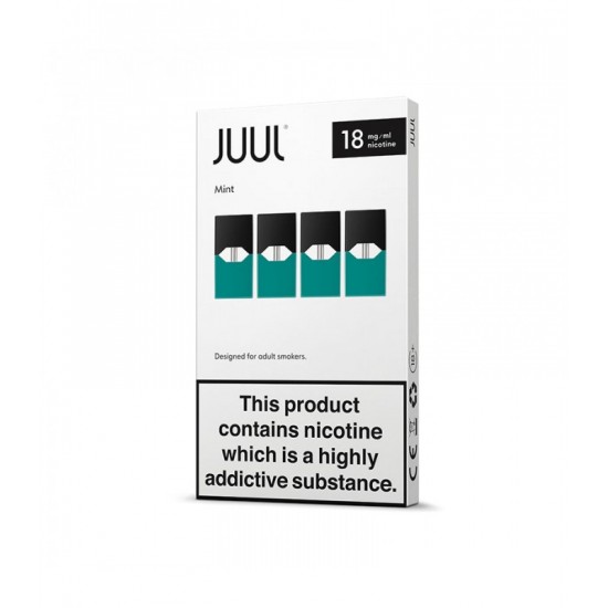 Juul Mint Pod Kartuşları 18 mg/ml Nikotin Beyaz Kutu