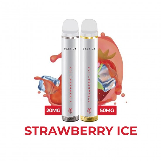Saltica Strawberry Ice Disposable Vape Pen 20mg & 50mg Nikotin