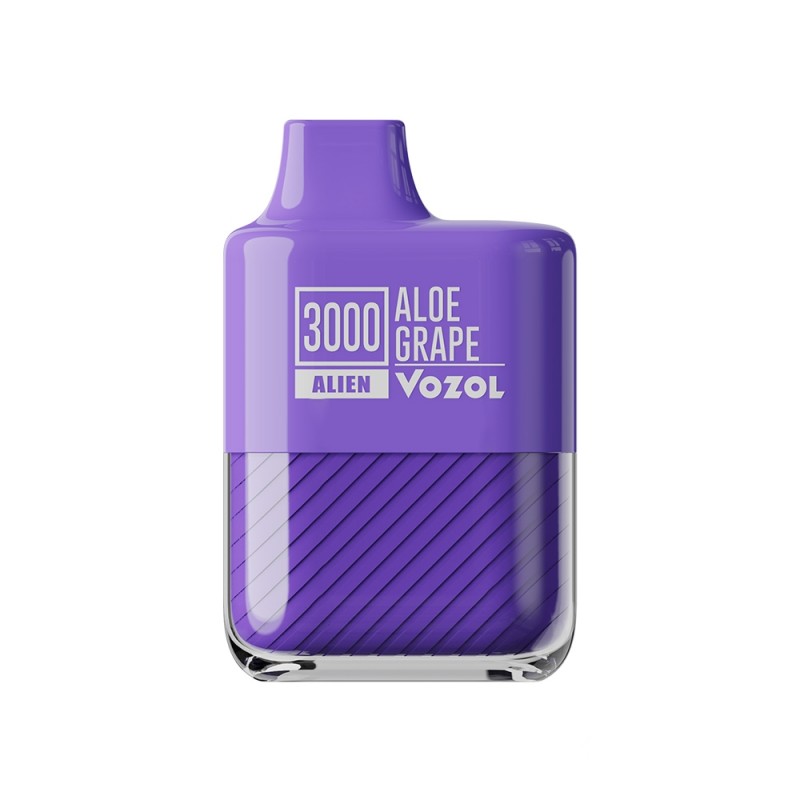 Vozol Alien 3000 Aloe Grape Tek Kullanımlık Pod Mor Cihaz