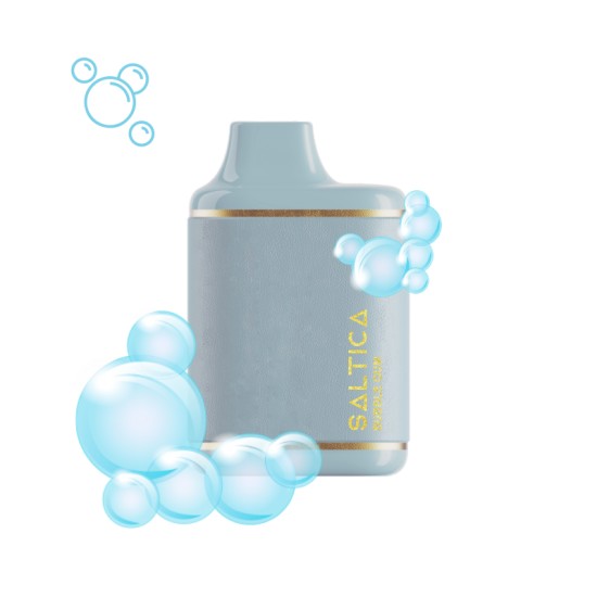 Saltica Leather 7000 Bubble Gum Tek Kullanımlık Vape Bar Açık Mavi