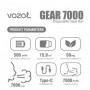 Vozol Gear 7000 Disposable Vape Parametreleri, 7000 Puf, Type-C Şarj