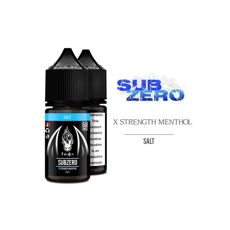 Halo SubZero Salt Likit X Strength Menthol 50MG 30ML Elektronik Sigara Likiti