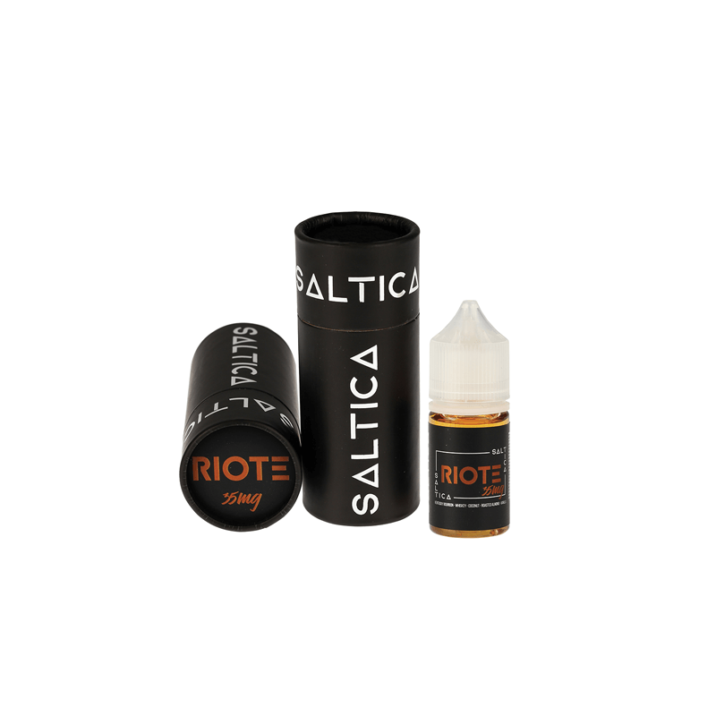 Saltica Riote Salt Likit 35mg Siyah Kutu ve Şişe Ambalajı