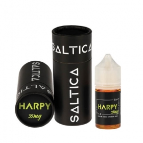 Saltica Harpy Salt Likit 35mg siyah kutu ve şişe görseli