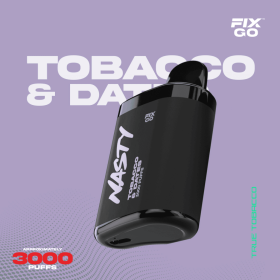 Nasty Fix Go 3000 Tobacco & Dates Disposable Vape Bar Nasty Fix Go 3000 Tobacco & Dates Disposable Vape Bar
