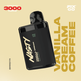 Nasty Fix Go 3000 Vanilla Cream Coffee Disposable Vape Bar Nasty Fix Go 3000 Vanilla Cream Coffee Disposable Vape Bar