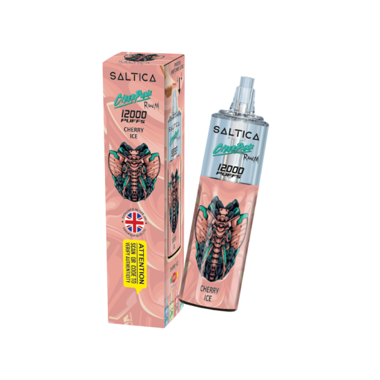 Saltica Cyberpunk 12000 Cherry Ice Tek Kullanımlık Vape Bar Ambalajı