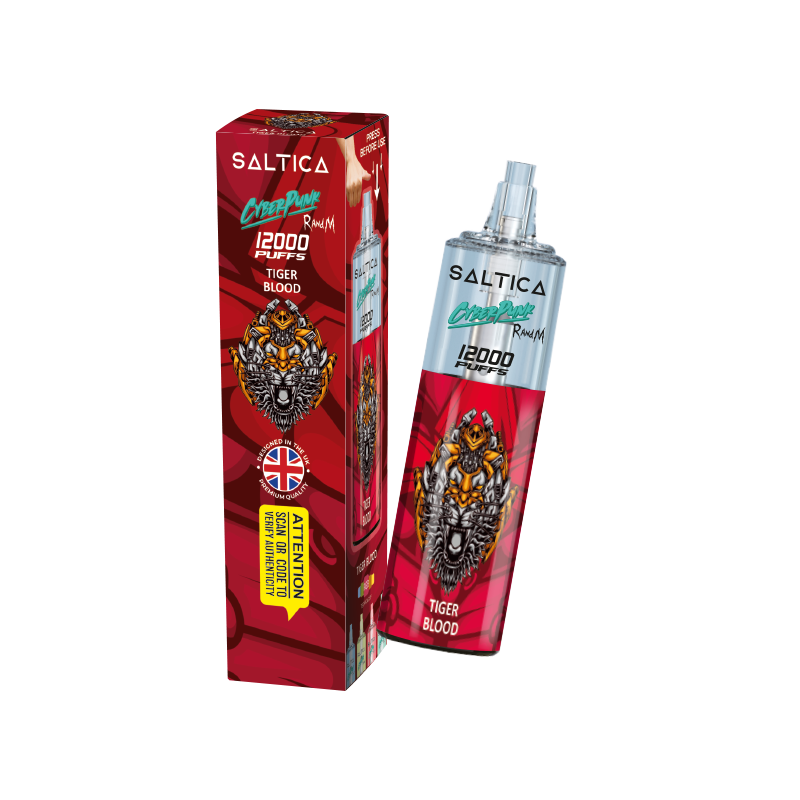 Saltica Cyberpunk 12000 Tiger Blood tek kullanımlık elektronik sigara