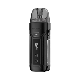 Vaporesso Luxe X Pro Pod Mod Siyah, dijital ekranlı kompakt elektronik sigara.