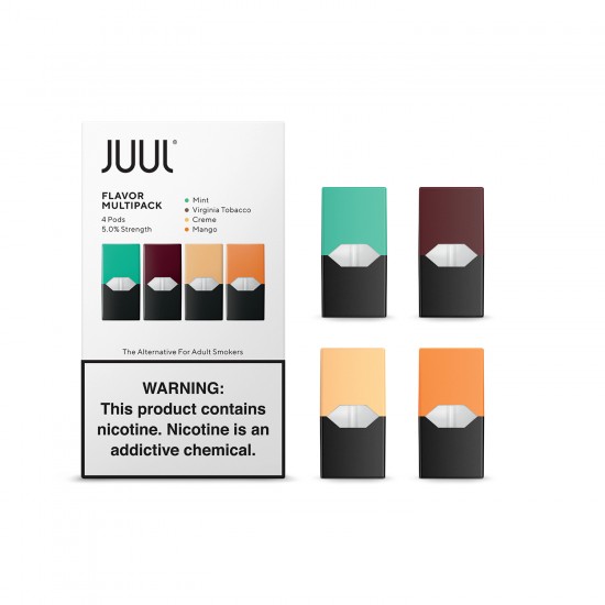 Juul Flavor Multipack 1.7% Mint, Mango, Creme, Tobacco Podları