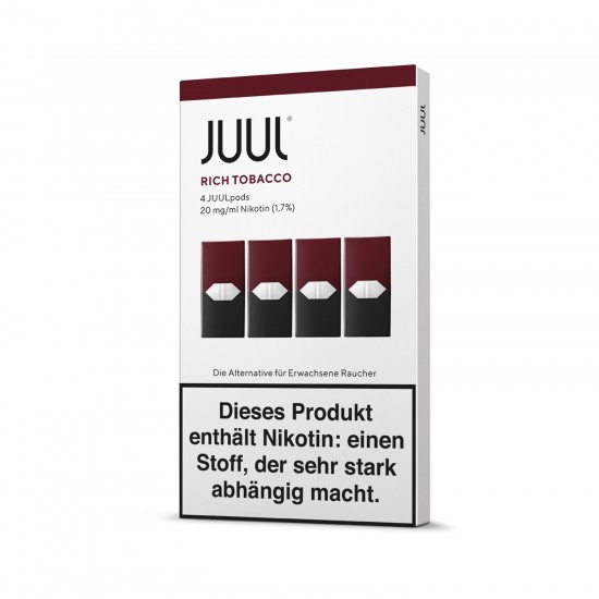 JUUL Rich Tobacco 1.7% Nikotin 4'lü Pod Paketi