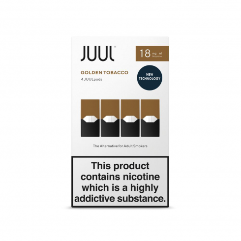 Juul Golden Tobacco 18mg/ml Pod Kartuş Paketi, 4 Adet