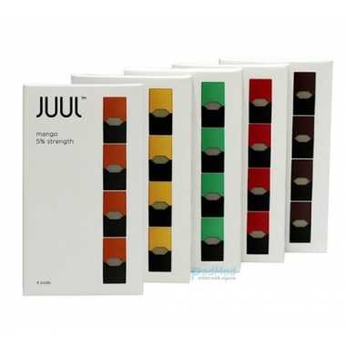 Juul Pod Yedek Kartuşu Mango 4'lü Paket Çeşitli Renkler